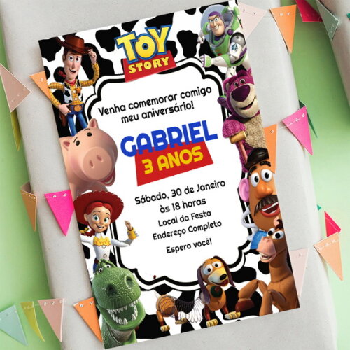 Convite Digital Toy Story