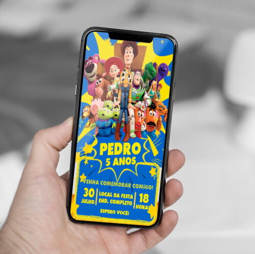 Convite Digital Toy Story