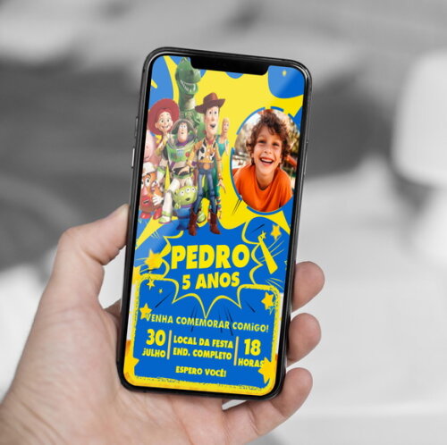 Convite Digital Toy Story
