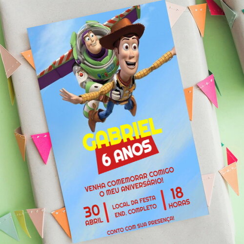 Convite Digital Toy Story