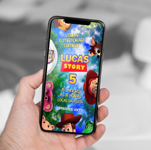 Convite Digital Toy Story