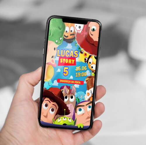 Convite Digital Toy Story