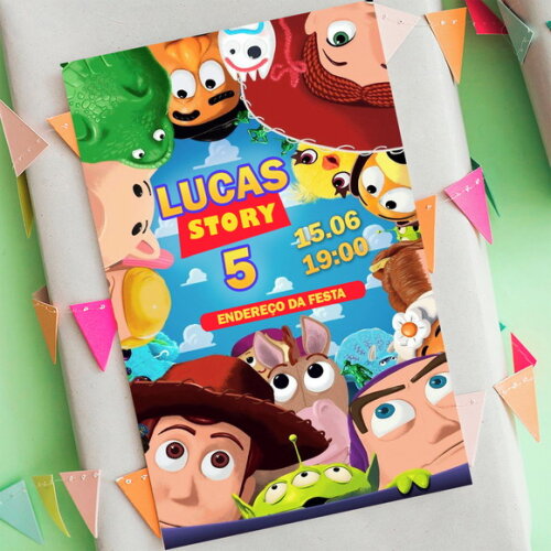 Convite Digital Toy Story