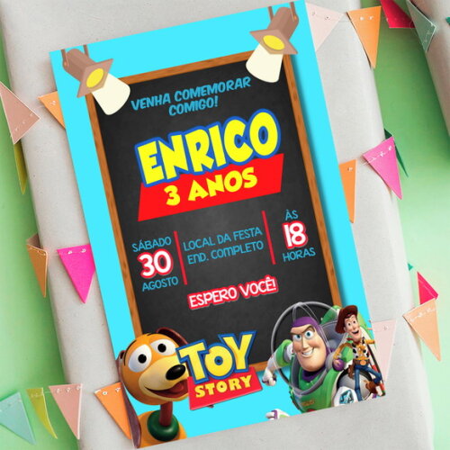 Convite Digital Toy Story