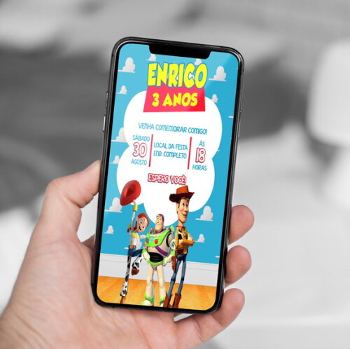 Convite Digital Toy Story