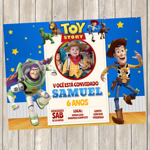 Convite Digital Toy Story