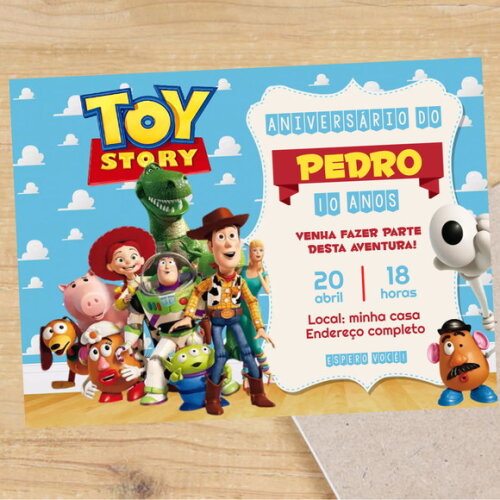 Convite Digital Toy Story