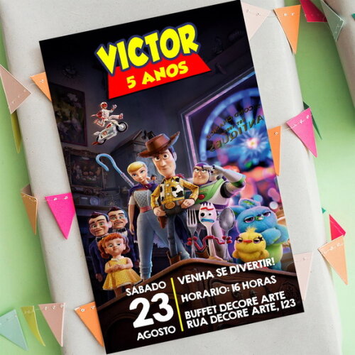 Convite Digital Toy Story