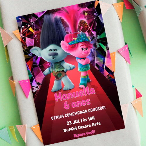 Convite Digital Trolls 3