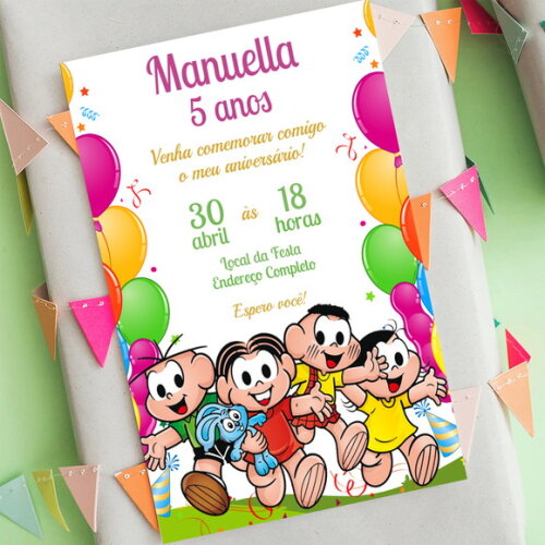 Convite Digital Turma da Monica