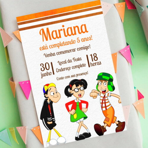 Convite Digital Turma do Chaves
