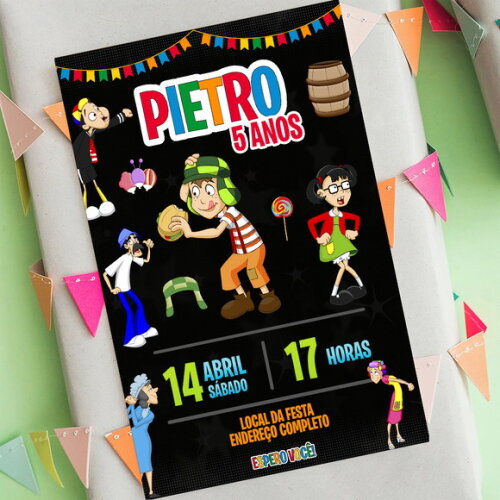 Convite Digital Turma do Chaves
