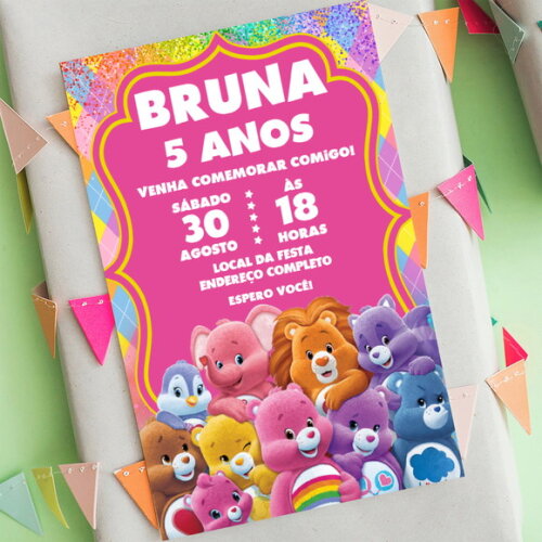 Convite Digital Ursinhos Carinhosos