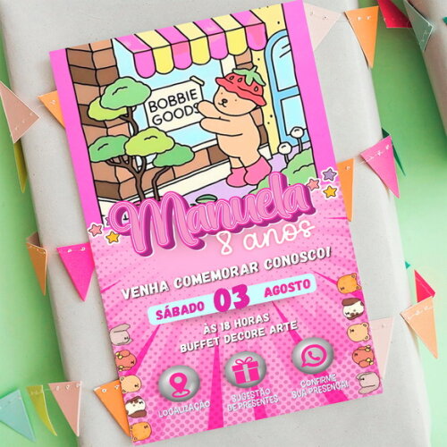 Convite Interativo Bobbie Goods