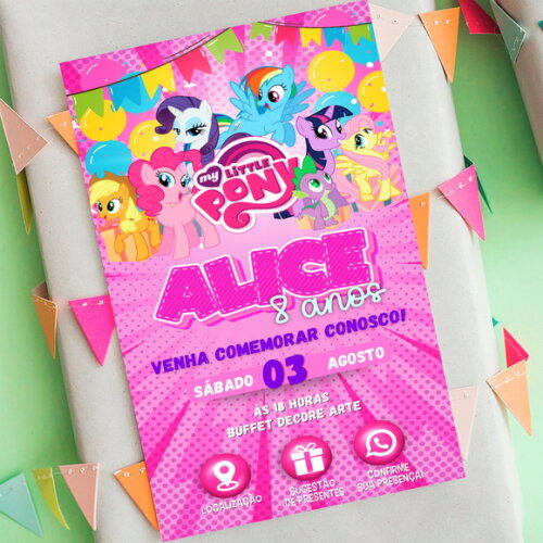 Convite Interativo My Little Pony