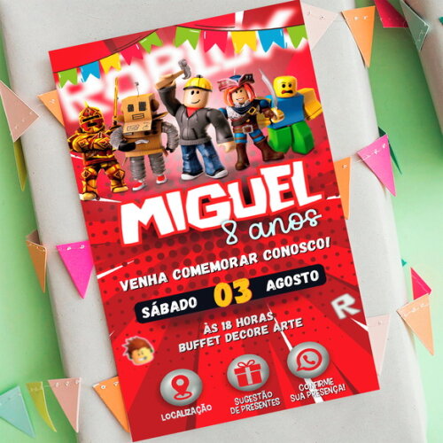 Convite Interativo Roblox