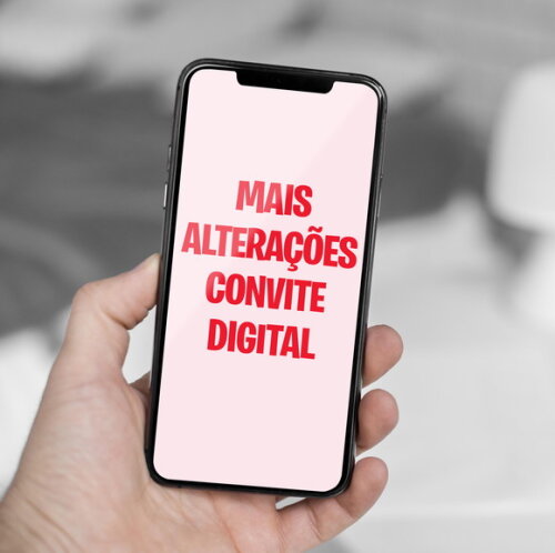 Criação/alteração Convite Digital Personalizado