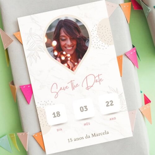 Salve a Data - Save The Date com Foto