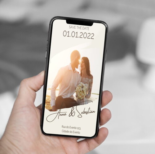 Salve a Data - Save The Date com Foto