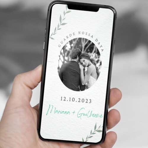 Salve a Data - Save The Date com Foto