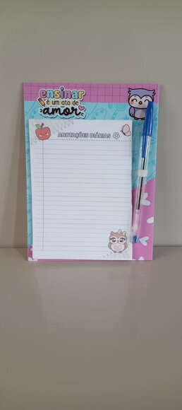 Mini Prancheta e Caneta Dia dos Professores