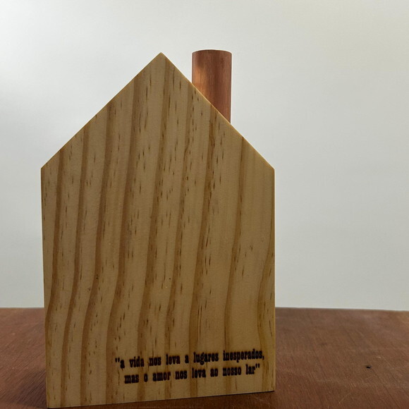 Casinha Porta Vela Personalizada