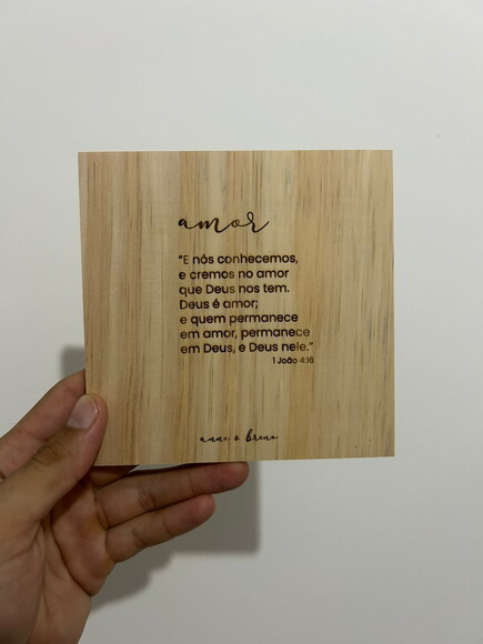 Convite Minimalista para Casamento/noivado Gravado a Laser