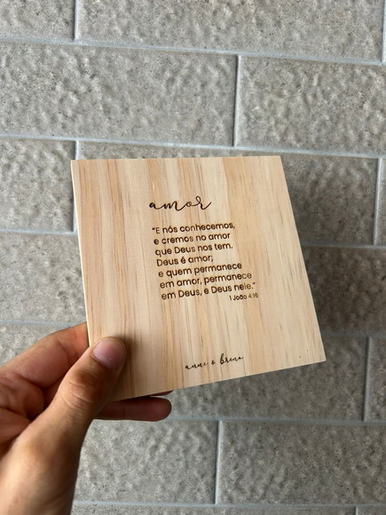 Convite Minimalista para Casamento/noivado Gravado a Laser