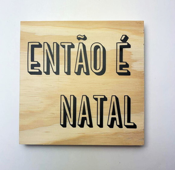Placa Decorativa De Natal