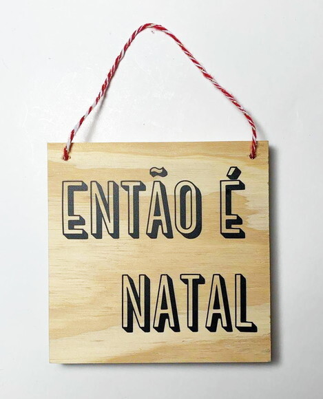 Placa Decorativa De Natal
