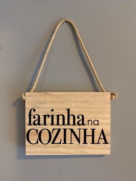 Quadro de Madeira com Logomarca da Sua Empresa