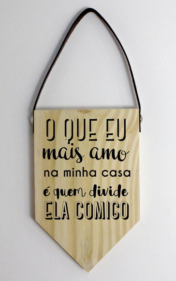 Quadro Decorativo em Madeira Pinus