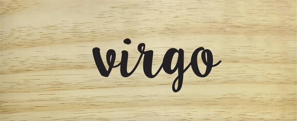 Quadro Placa Virgo 25x9cm ( Virgem )