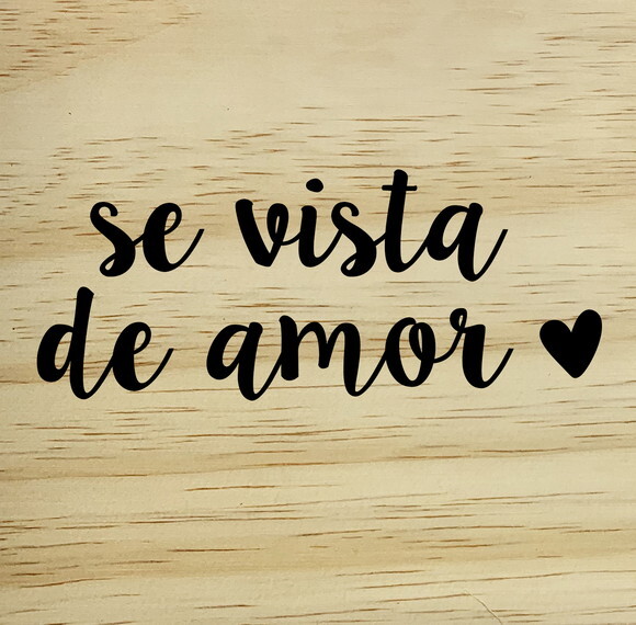 Quadro Se Vista De Amor