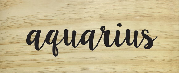 Quadro Signo Aquarius 25x9cm (aquário)
