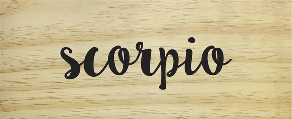 Quadro Signo Scorpio 25x9cm ( Escorpião )