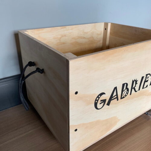 Baú Organizador de Brinquedos em Madeira