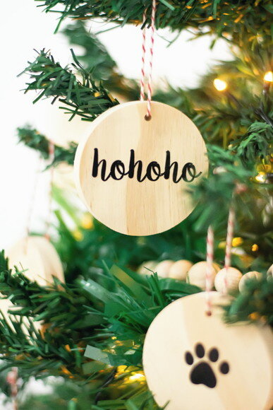 Bolinha de Natal em Madeira para Presente Brinde de Empresa