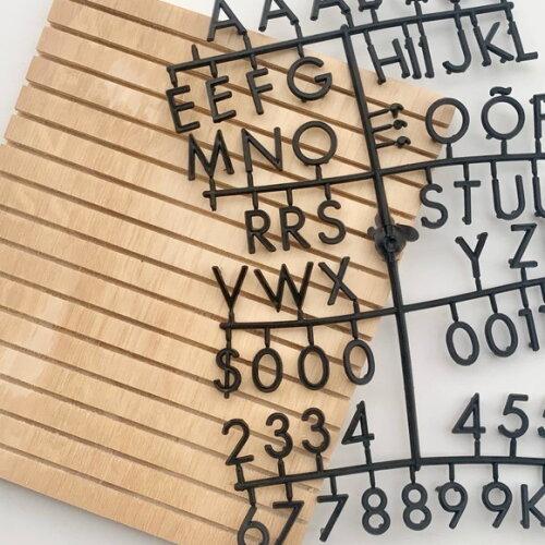 Cartela de Letras e Números para Painel Letterboard