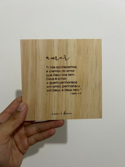 Convite Minimalista para Casamento/noivado Gravado a Laser