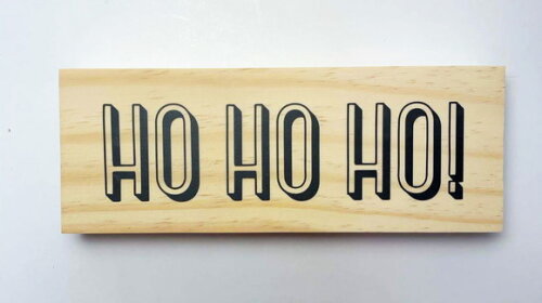 Placa Decorativa Ho Ho Ho