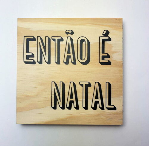 Placa Decorativa De Natal