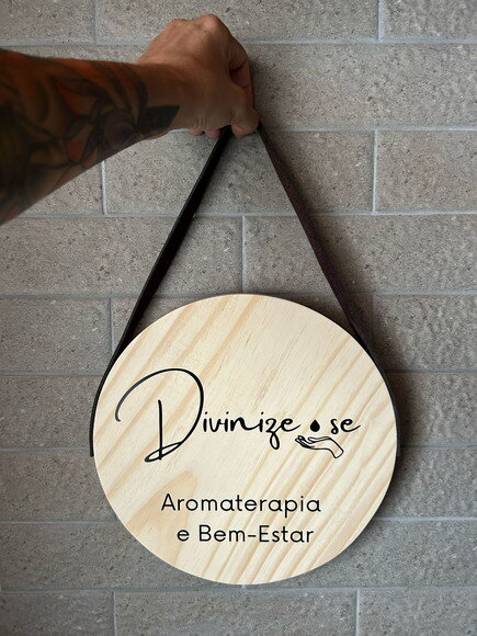 Placa em Madeira (personalizada)
