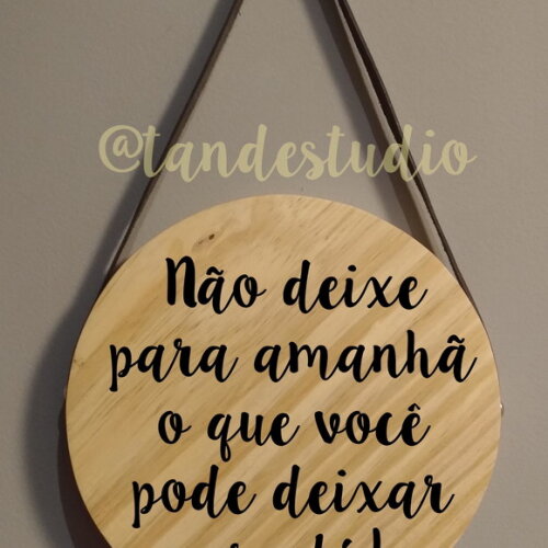 Placa Redonda Personalizada