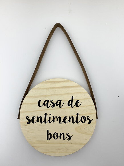Quadro Decorativo Casa de Sentimentos Bons 19cm