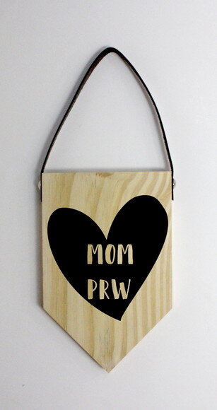 Quadro Decorativo Mãe em Pinus