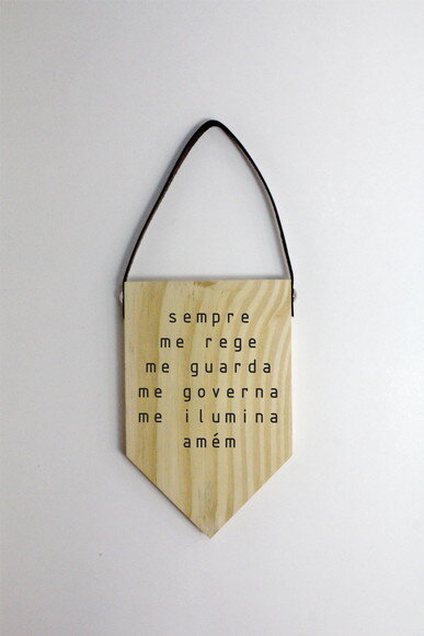 Quadro Decorativo Sempre Me Rege (flâmula)