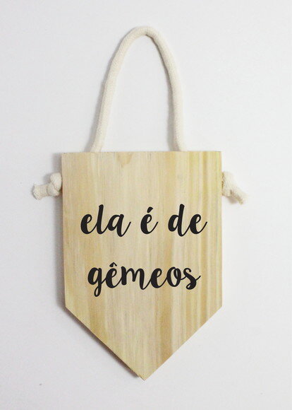 Quadro Decorativo Signo Gêmeos