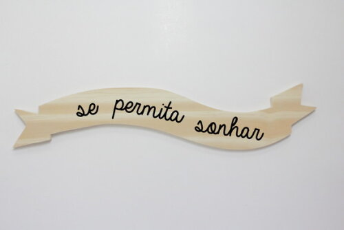 Quadro Faixa Pergaminho Se Permita Sonhar
