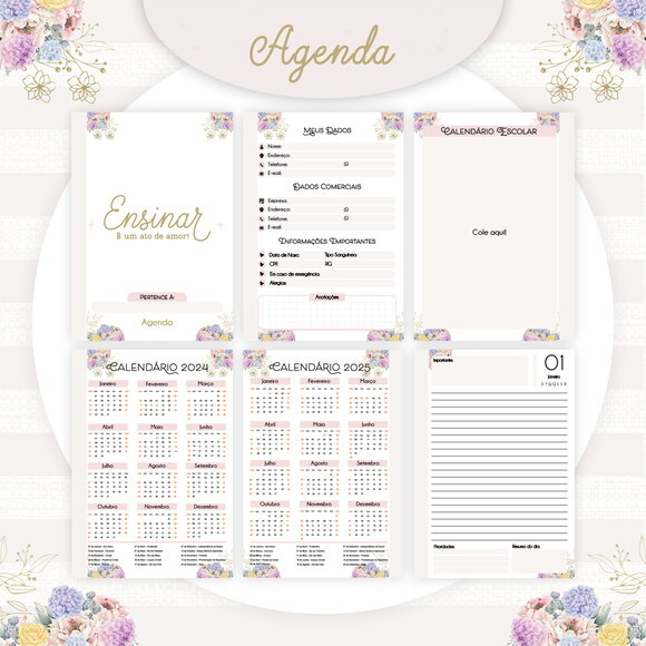 Agenda Permanente - Coleção Professores Luxo